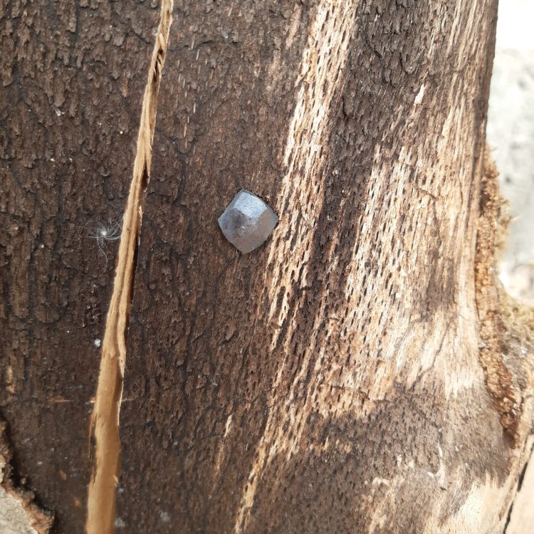 Clou à tête diamant forgé